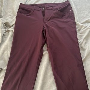 Lululemon maroon ABC pants size 32